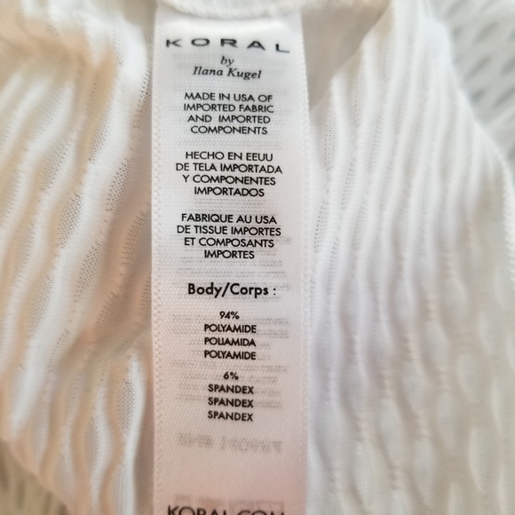 Koral Mayra Front Tie Netz Muscle Tank Large NWT - Picture 6 of 6